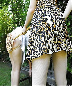 outdoor and public spanking of naughty girls